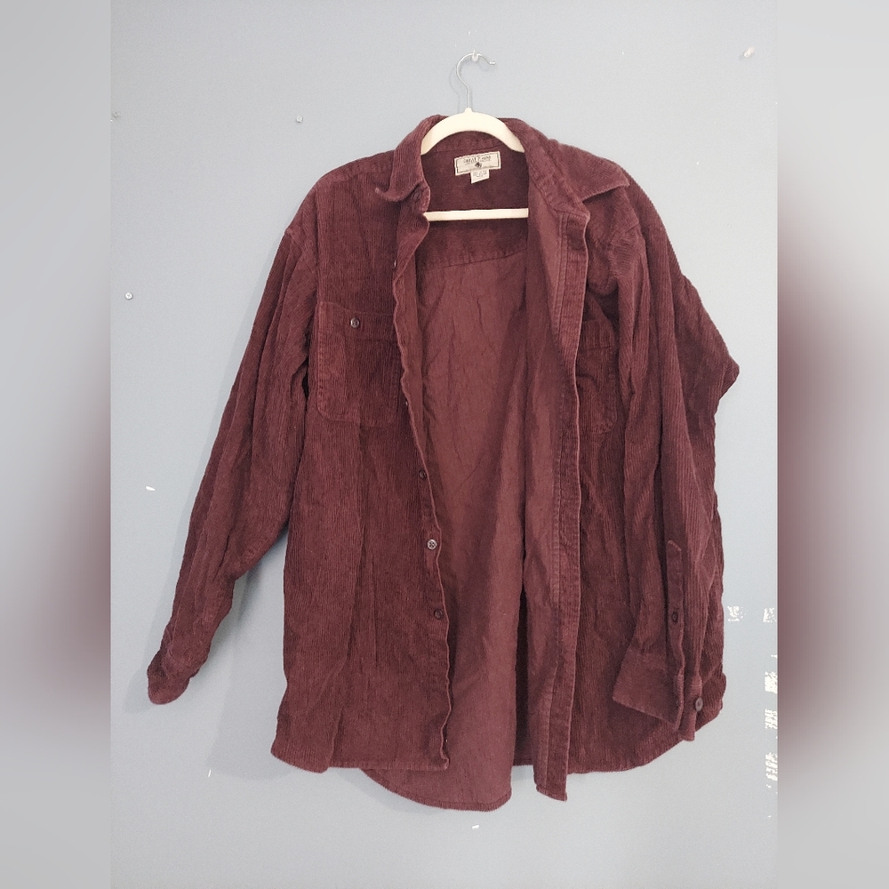 Maroon Corduroy Jacket, size Large, brand: The Great Plains